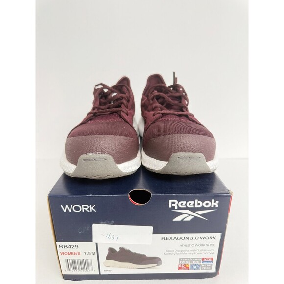 -1637 Reebok Flexagon 3.0 Work, Burgundy-US 7.5 Womens - Picture 2 of 5